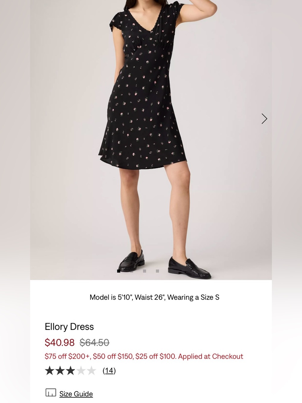 Levi's Ellory Dress Size Medium